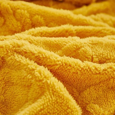 Padded Velvet Winter Mattress Cover