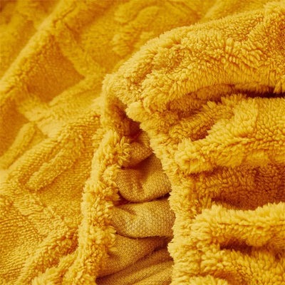 Padded Velvet Winter Mattress Cover