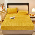 Padded Velvet Winter Mattress Cover