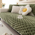 Non-Slip Plush Winter Sofa Cover