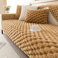 Non-Slip Plush Winter Sofa Cover