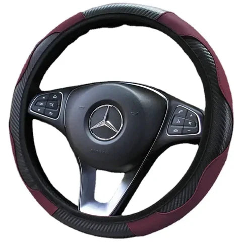 Universal Leather Steering Wheel Cover