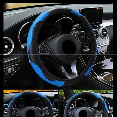 Universal Leather Steering Wheel Cover