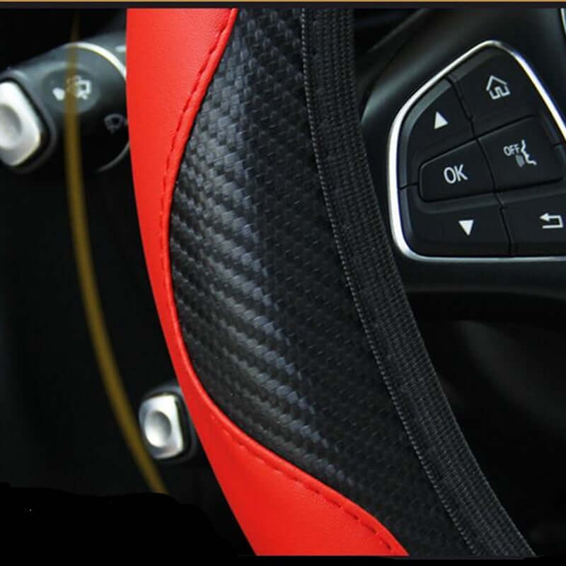 Universal Leather Steering Wheel Cover
