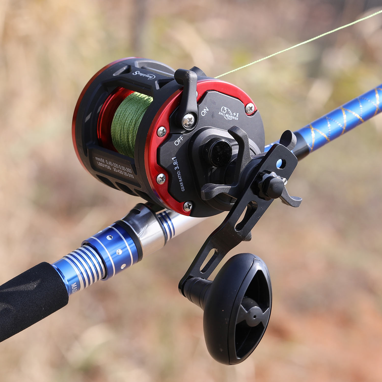 High-Profile Fishing Reel - 25kg Max Drag 3+1 Bearings - Sougayilang