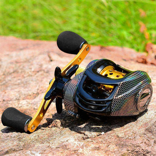 Professional Fishing Reel 10kg Drag and 19 Bearings - Snake