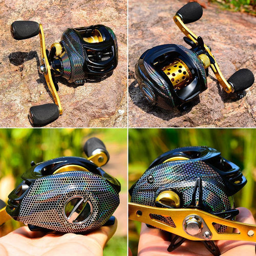 Professional Fishing Reel 10kg Drag and 19 Bearings - Snake