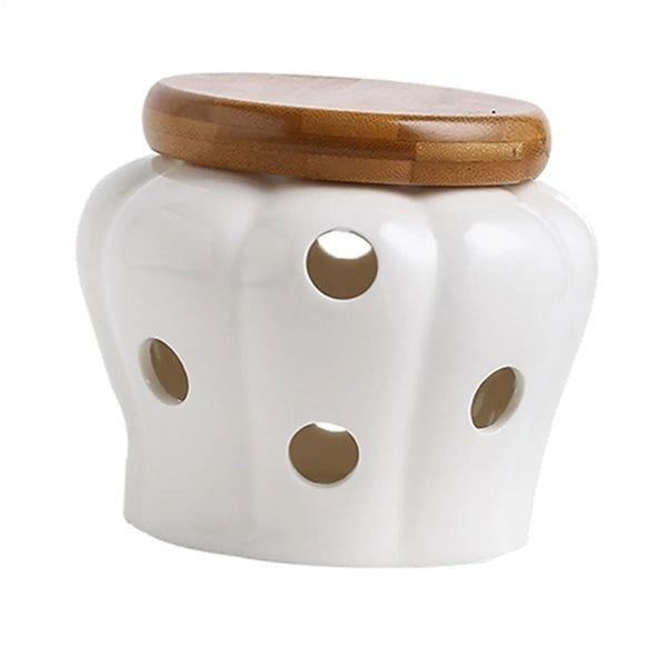 Ceramic Pot with Ventilated Lid
