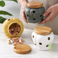 Ceramic Pot with Ventilated Lid