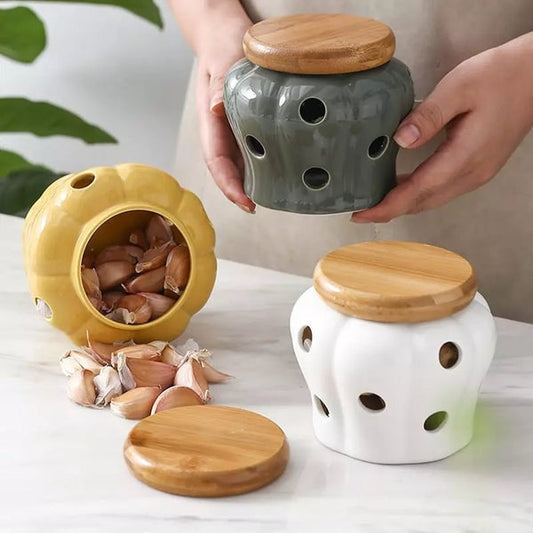 Ceramic Pot with Ventilated Lid