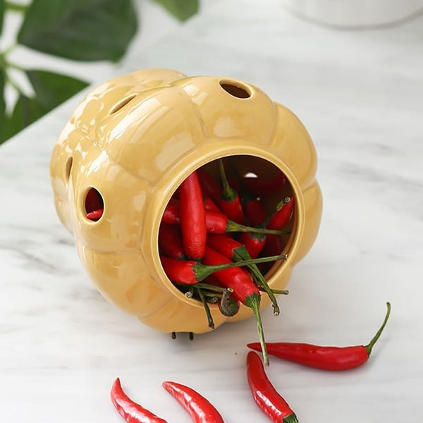 Ceramic Pot with Ventilated Lid