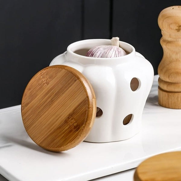 Ceramic Pot with Ventilated Lid