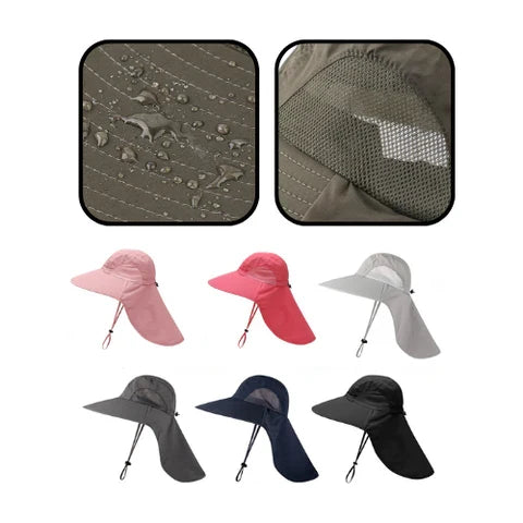 Unisex Wide-Brim Anti-UV Hat UPF50+