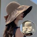 Women's Wide-Brim Beach Hat with UV Protection - CoolShade