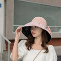 Women's Wide-Brim Beach Hat with UV Protection - CoolShade