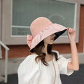 Women's Wide-Brim Beach Hat with UV Protection - CoolShade