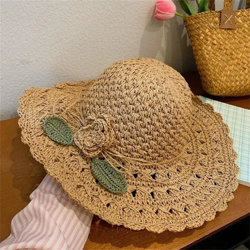 Women's Floral Crochet Summer Hat