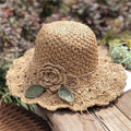 Women's Floral Crochet Summer Hat