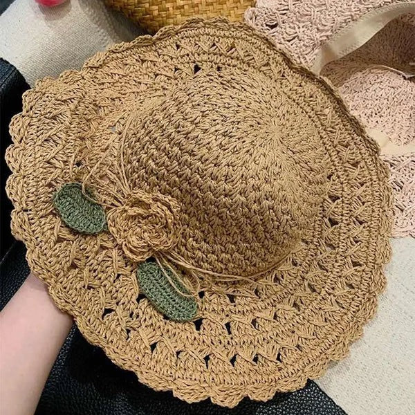 Women's Floral Crochet Summer Hat