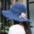 Women's Floral Crochet Summer Hat