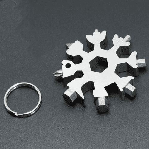 Stainless Steel Emergency Key Tool - Multifunctional (18-in-1)