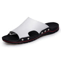Orthopaedic Leather Slipper with Non-Slip Sole