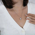 925 Silver Necklace with Rose Pendant and Love Letter - LoveLetter