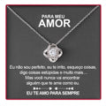 925 Silver Necklace with Rose Pendant and Love Letter - LoveLetter
