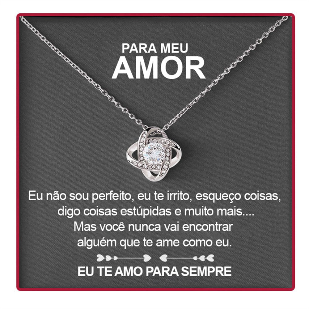 925 Silver Necklace with Rose Pendant and Love Letter - LoveLetter
