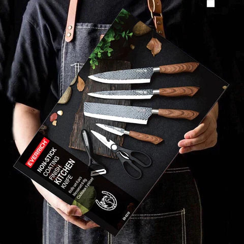 6-Piece Forged Carbon Steel Knife Set