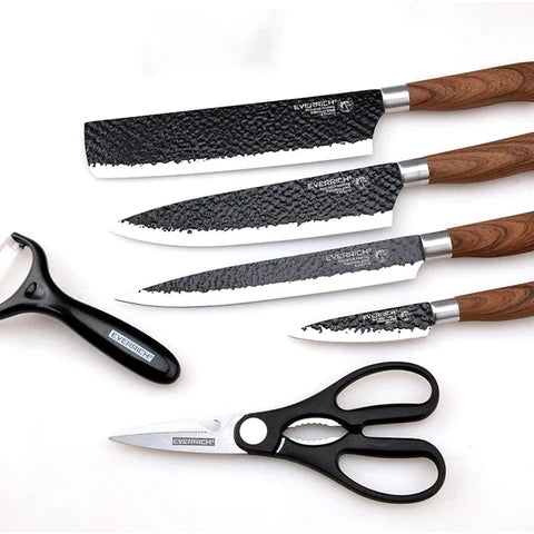 6-Piece Forged Carbon Steel Knife Set