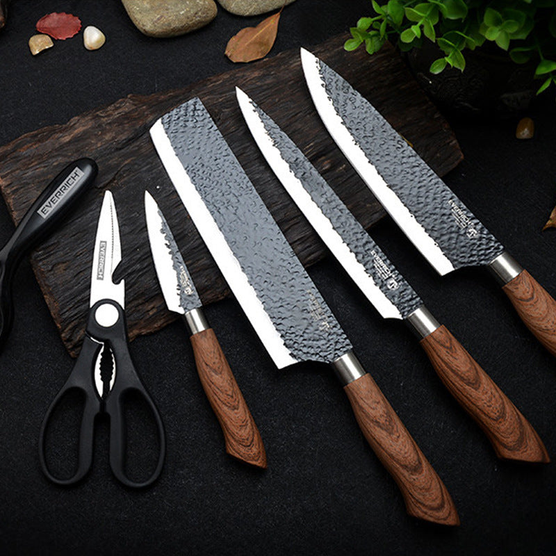 6-Piece Forged Carbon Steel Knife Set