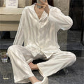 Women's Long Silk Pyjama Set - Starlight