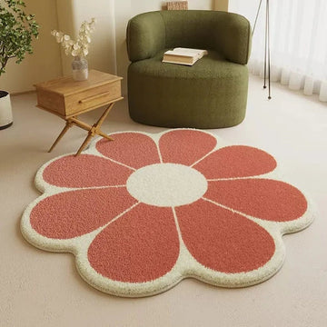 Decorative Flower-Shaped Rug
