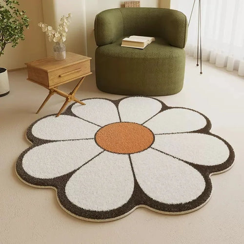 Decorative Flower-Shaped Rug
