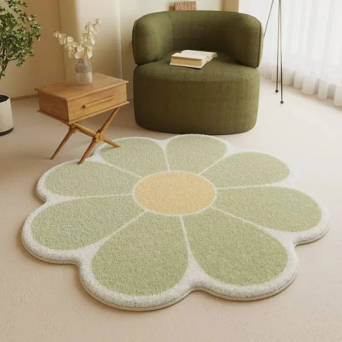 Decorative Flower-Shaped Rug