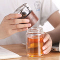 Double Glass Tea Infuser Bottle with Filter | GreenSip