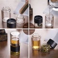 Double Glass Tea Infuser Bottle with Filter | GreenSip