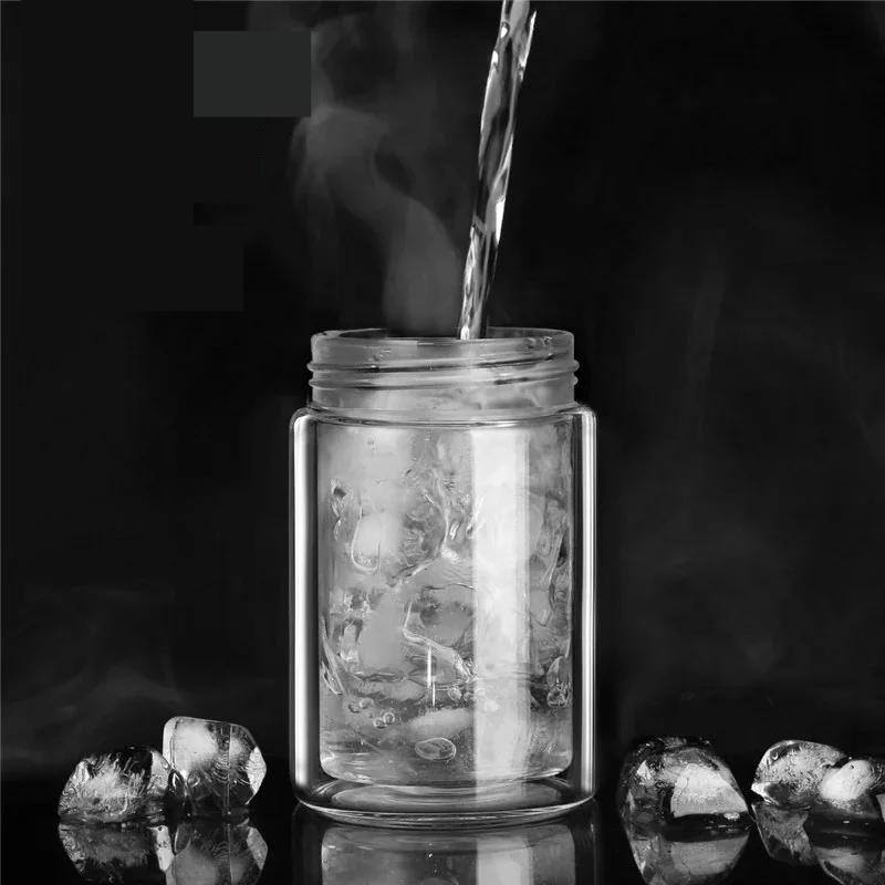Double Glass Tea Infuser Bottle with Filter | GreenSip