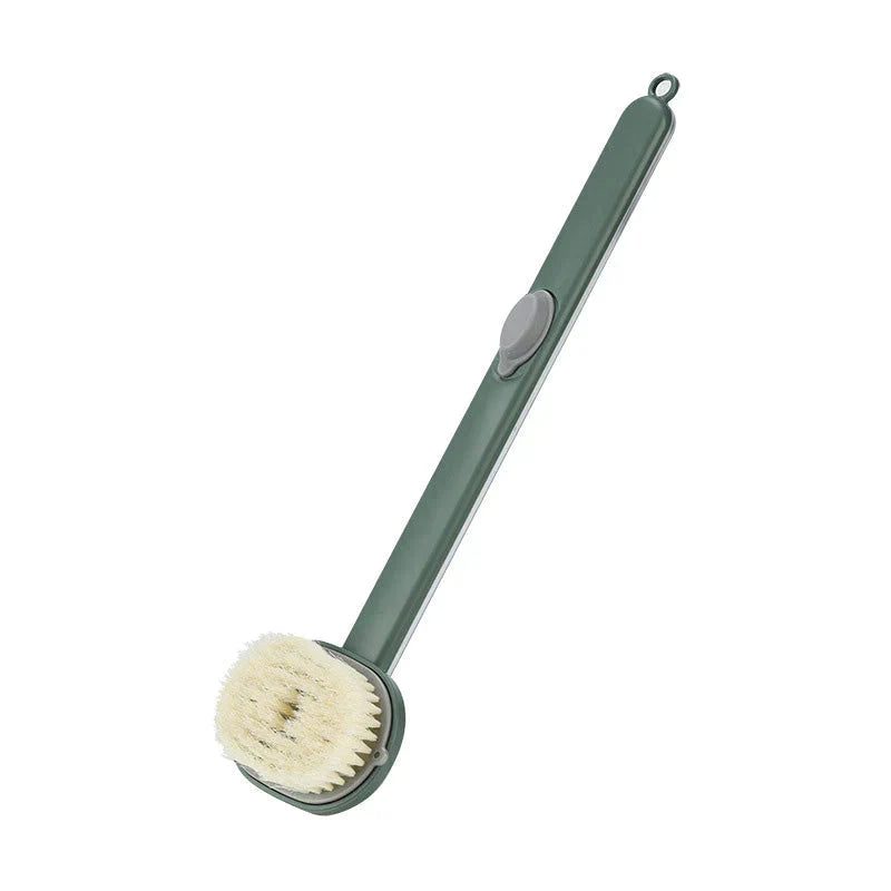 Ergonomic Bath Brush with Long Handle and Reservoir