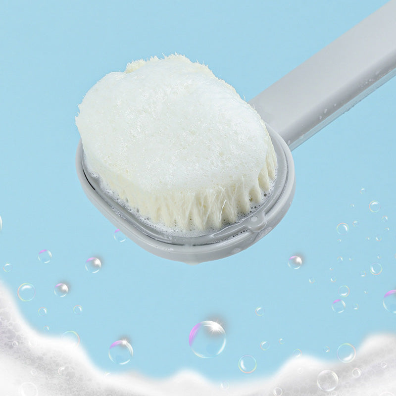 Ergonomic Bath Brush with Long Handle and Reservoir