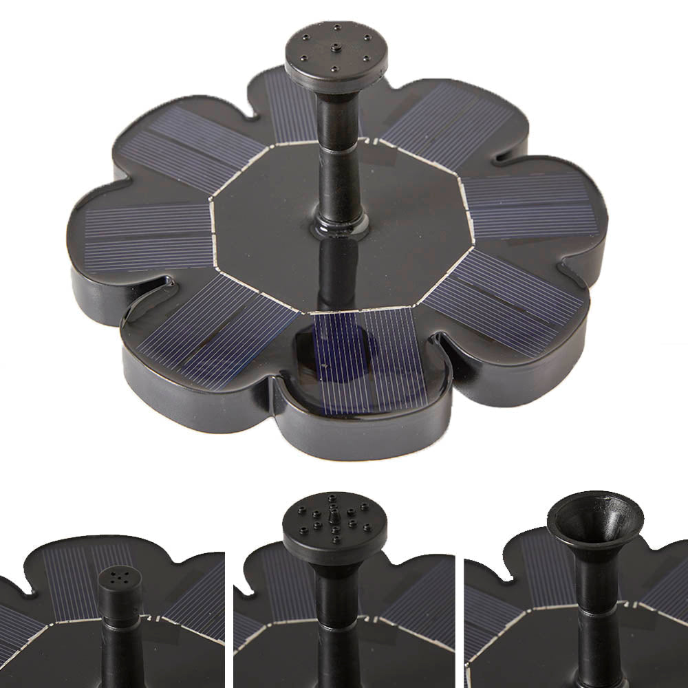 Bird Fountain with Solar Panel - Garden Decoration