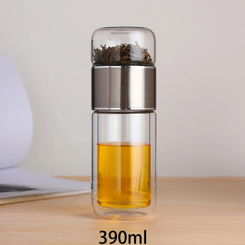 Glass Tea Bottle with Infuser - EcoTea