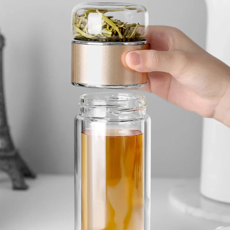 Glass Tea Bottle with Infuser - EcoTea