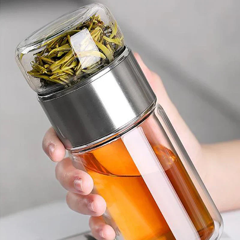 Glass Tea Bottle with Infuser - EcoTea
