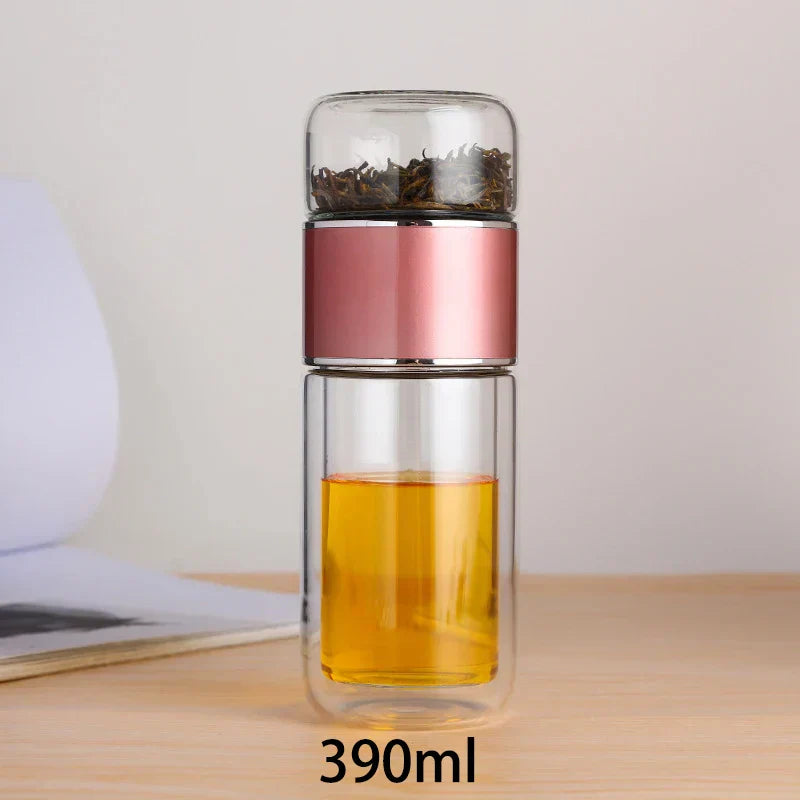 Glass Tea Bottle with Infuser - EcoTea