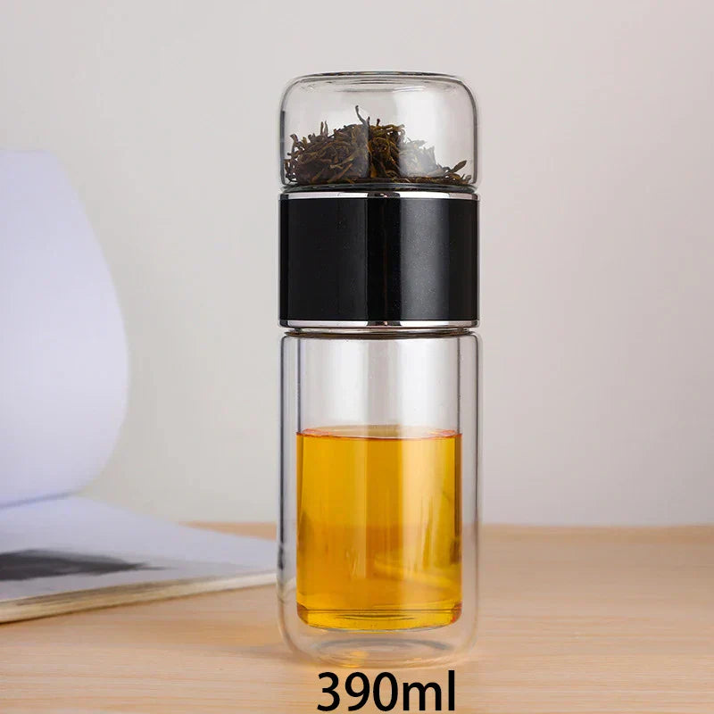 Glass Tea Bottle with Infuser - EcoTea