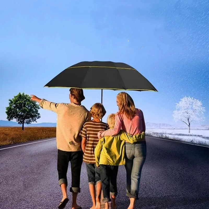Windproof Double Folding Umbrella - SkyShield