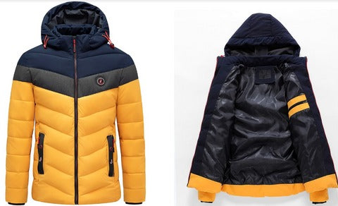 Men's Hooded Thermal Cotton Jacket - ArcticGuard