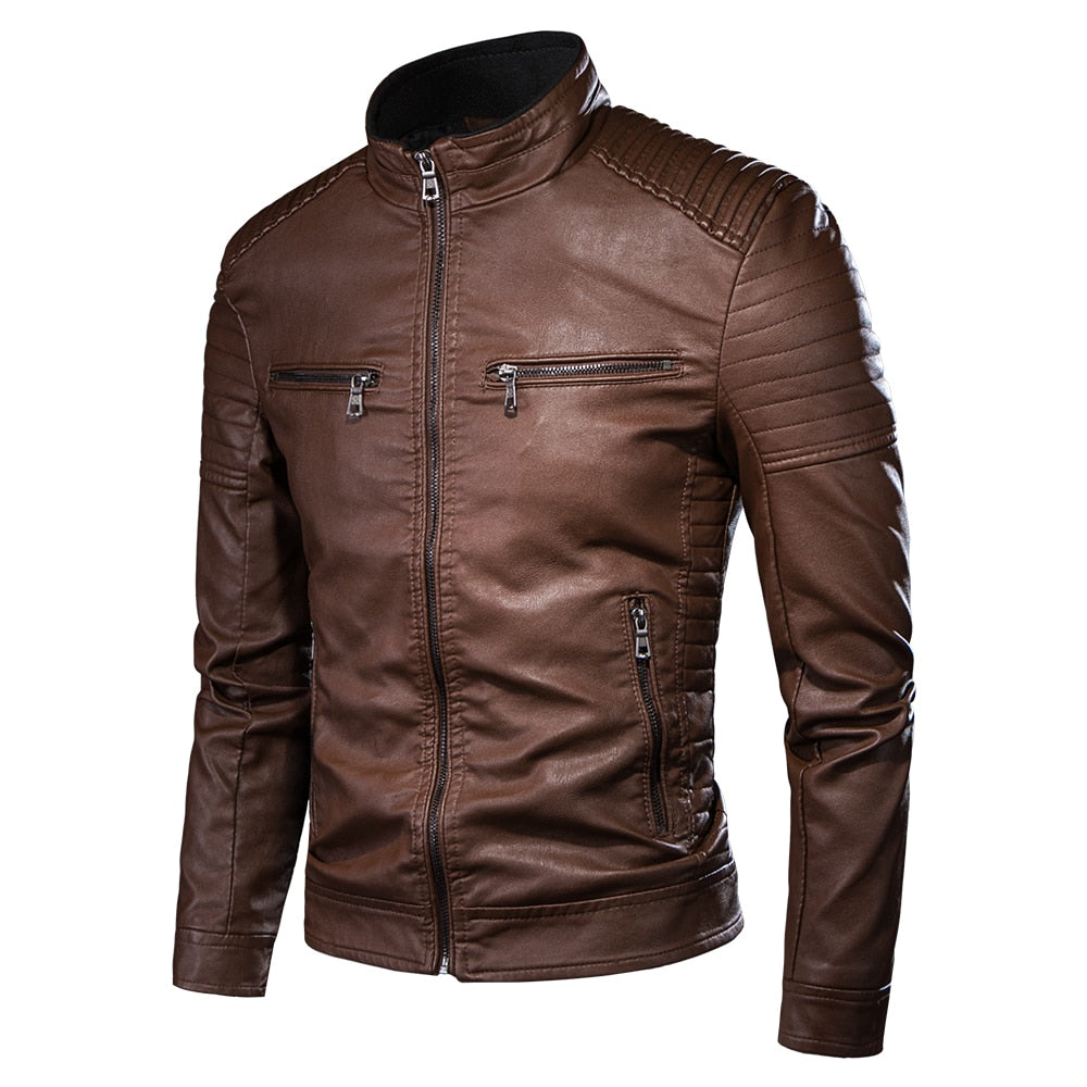Elegant Leather Jacket - ClassyJacket